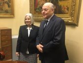 المرشح الرئاسى موسى مصطفى موسى يلتقى بالسفيرة هيفاء أبو غزالة