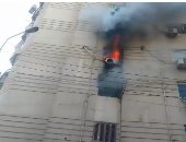 صور.. حريق شب فى شقة سكنية بمصر الجديدة دون خسائر فى الأرواح