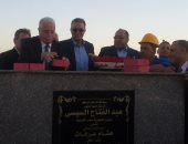 وزير النقل ومحافظ جنوب سيناء يضعان حجر أساس محطة متعددة الأغراض فى نويبع