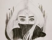 صور.. قارئة تشارك اليوم السابع بموهبتها فى الرسم وتؤكد: "حلمى أعمل معرض"