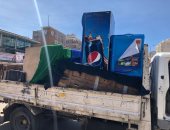 صور .. حملات لإزالة الإشغالات بغرب وشرق الإسكندرية