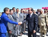 فيديو وصور.. الرئيس السيسي يصل مشروع الاستزراع السمكى بـ"شرق بورسعيد"