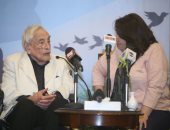 صور.. بدء المؤتمر الصحفى لجميل راتب وموسى توريه وغياب غادة عادل