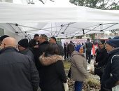 صور.. قارئ يشارك بصور الإقبال الكثيف للجالية المصرية بالنمسا على الانتخابات