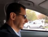 فيديو.. بشار الأسد يتجول بسيارته دون حراسة فى دمشق ويتوجه للغوطة
