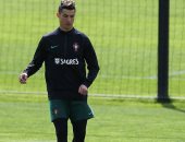 صور.. رونالدو يقود تدريبات المنتخب البرتغالى قبل مواجهة منتخب مصر