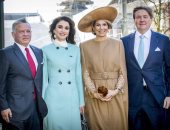 صور.. العاهل الأردنى وزوجته يلتقيان ملك هولندا وعقيلته فى لاهاى