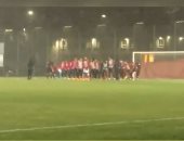 فيديو.. منتخب مصر يتدرب تحت الأمطار والثلوج فى سويسرا