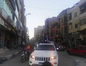 صور وفيديو .. مسيرة حاشدة تجوب شوارع بنى سويف بالسيارات لتأييد السيسى