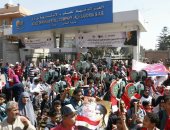 صور..عمال العز الدخيلة ينظمون مسيرة تأييد للرئيس عبد الفتاح السيسى