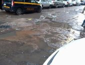 مياه الصرف الصحى تغرق شارع الدلتا فى سبورتنج بالإسكندرية.. صورة