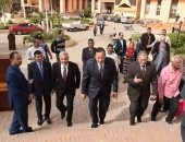 رئيس جامعة المنوفية ونائباه يتفقدون الانتخابات بالجامعة