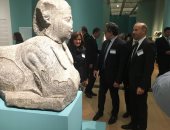 صور.. وزير الآثار وأعضاء برلمان يفتتحون معرض أسرار مصر الغارقة بأمريكا