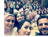 نيشان يعبر عن سعادته بلقاء طلاب جامعة القاهرة خلال يوم تدريب إعلامى