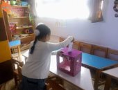 صور .. أطفال شمال سيناء ينظمون محاكاة للانتخابات