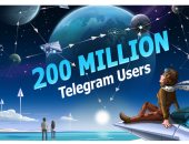 200 مليون مستخدم لتطبيق تليجرام شهرياً
