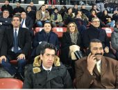 رانيا علوانى تنشر صورا أثناء حضورها مباراة مصر والبرتغال فى سويسرا