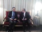 صور.. وزير النقل يصل ميناء دمياط لوضع حجر الأساس لعدد من المشروعات