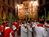 صور.. الطوائف المسيحية الغربية فى بيت لحم تحتفل بأحد الشعانين