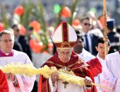 صور.. البابا فرانسيس يترأس قداس أحد الشعانين فى الفاتيكان