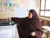 صور.. إقبال كثيف لسيدات العياط على لجان التصويت فى الانتخابات الرئاسية