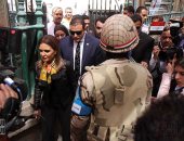 وزيرة الاستثمار: المشاركة فى الانتخابات رسالة تؤكد وحدة المصريين (صور)