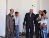 رئيس جامعة مدينة السادات يتفقد الأعمال الإنشائية بالمبانى الجديدة