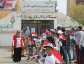 سيارات تجوب شوارع الوراق لحث الموطنين على النزول للمشاركة فى الانتخابات