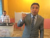 رئيس حزب صوت الشعب يدلى بصوته فى الانتخابات الرئاسية ببنى سويف