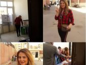 رانيا محمود ياسين بعد التصويت فى الانتخابات الرئاسية: انزل وشارك تحيا مصر