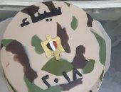 إنجى تصنع تورتة عيد ميلادها بشعار "سيناء 2018" دعماً لبطولات الجيش فى سيناء