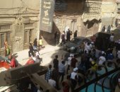 مسيرة لطلاب جامعة بنى سويف لمطالبة الأهالى بالنزول للمشاركة فى الانتخابات