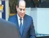 فيديو.. لحظة وصول موكب السيسى للإدلاء بصوته فى الانتخابات الرئاسية