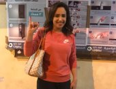 الإعلامية رشا نبيل تدلى بصوتها فى الساعة الأخيرة بالانتخابات