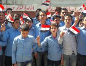 صور.. طلاب مدرسة بكفر الشيخ يشاركون بالانتخابات على أنغام "قالوا ايه"