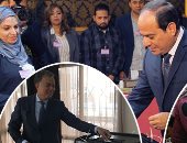 "يوم الانتخاب.. يكرم الشعب ويهزم الإرهاب".. مواطنو العاصمة يحتشدون بـ"العرس الانتخابى" منذ التاسعة صباحا.. سيدات عين شمس يرددن " تحيا مصر.. يحيا جيش مصر وشرطة مصر".. والسيسى وقرينته يدليان بصوتيهما بمصر الجديدة