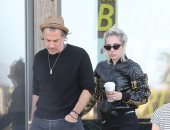 صور .. ليدى جاجا فى ماليبو مع خطيبها كريستيان كارينو  