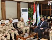محافظ كفر الشيخ يستقبل قائد مرور أجهزة القيادة العامة للقوات المسلحة