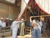 صور.. مزمار بلدى ووصلات تحطيب أمام لجان قرى المطاعنة بإسنا 