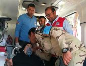 صور.. إسعاف دمياط تنقل مسنة من منزلها إلى اللجنة الانتخابية للإدلاء بصوتها 