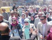 مسيرة حاشدة لحث المواطنين على المشاركة بالانتخابات بمركز الدلنجات بالبحيرة