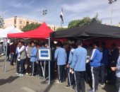 صور.. طوابير الشباب أمام لجان انتخابات الرئاسة بالرحاب تمتد لعشرات الأمتار