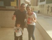 كريم حسن شحاتة يدلى بصوته فى الانتخابات الرئاسية بالمهندسين 