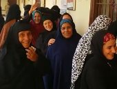 النساء أكثر إقبالا على الانتخابات فى ثانى أيام التصويت بأطفيح