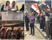 صور.. مشاهد اليوم الثانى للانتخابات بالمحافظات.. الوفد الأمريكى يتناول الفطير المشلتت والشيشة بالمنوفية.. وأهالى طنطا يستقبلون وزير الدفاع بـ "تسلم الأيادى".. سيدات يهتفن "السيسي يابلاش واحد غيره ما ينفعناش"