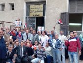 عمال وموظفو منطقة شرق الدلتا بالسكة الحديد يصوتون فى الانتخابات الرئاسية