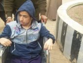 شاب من ذوى الاحتياجات ببنى سويف: نزلت وانتخبت السيسى رغم العاصفة الترابية