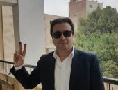  وليد رمضان الرئيس التنفيذى لراديو النيل يدلى بصوته فى انتخابات الرئاسة