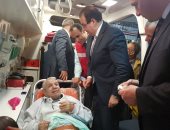 نقل مريض مصاب بالشلل فى سيارة إسعاف ليدلى بصوته فى الدقهلية