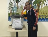 سيد عبد الحفيظ يدلى بصوته فى انتخابات الرئاسة فور عودته من الإمارات